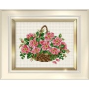 Counted Cross Stitch Charts -  Wild Roses Basket